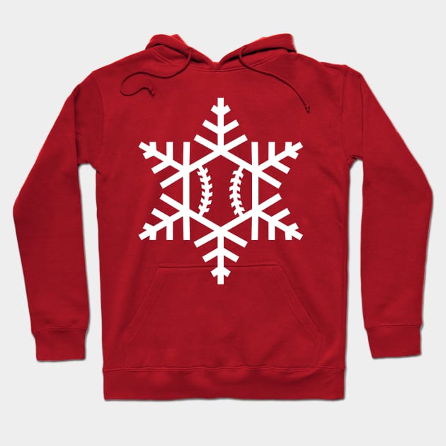 Baseball Snowflake Hoodie by CC0hort